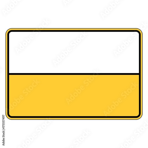 Road sign vector icon 