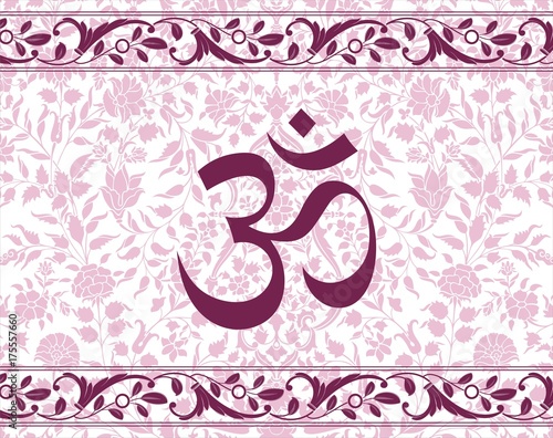 aum syllable, paisley design ,Hinduism, India
