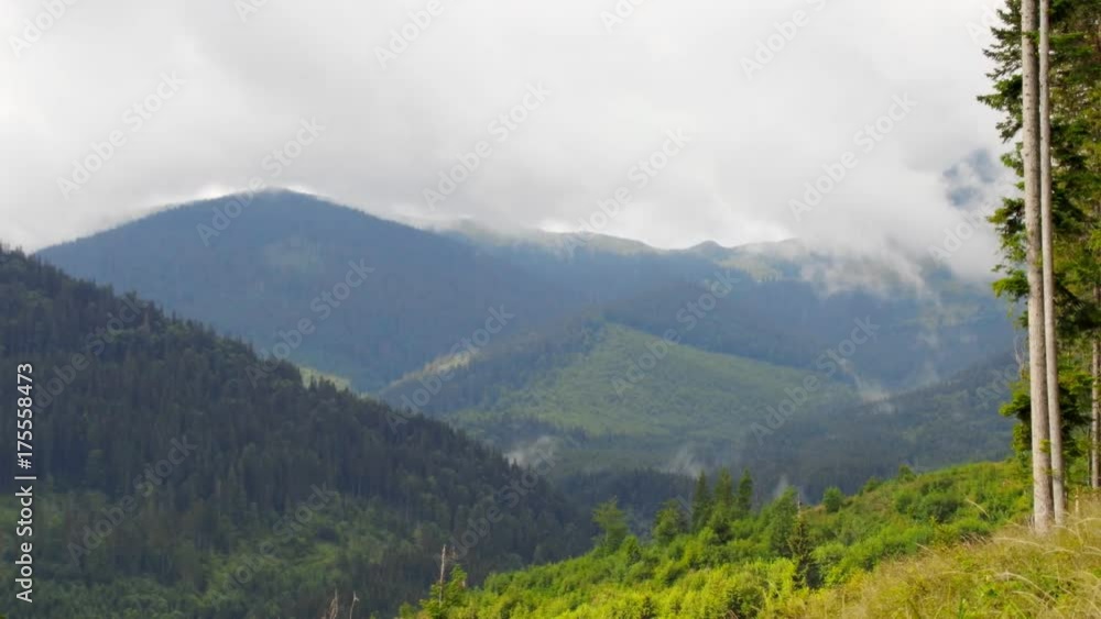 Spring Clouds timelapse in the Carpathian Mountains. Spring Clouds timelapse in the Carpathian Mountains.