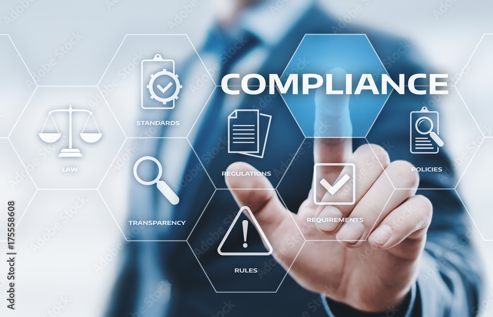 Compliance Rules Law Regulation Policy Business Technology concept Compliance Rules Law Regulation Policy Business Technology concept