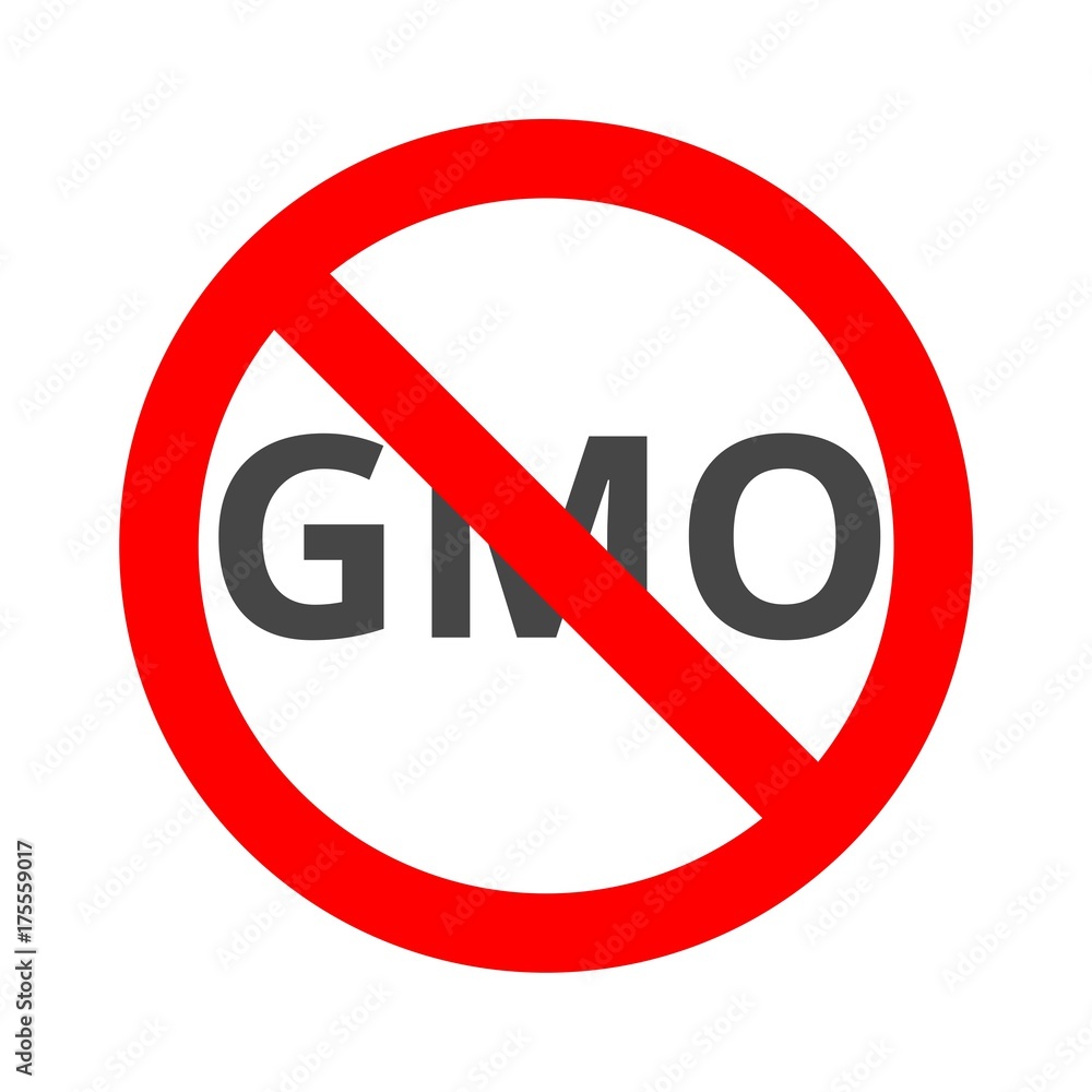 No GMO Sign - vector illustration No GMO Sign - vector illustration