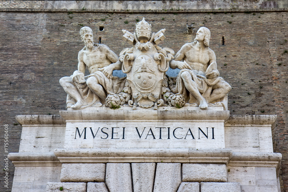 Vatican city,Vatican Museum main door decoration