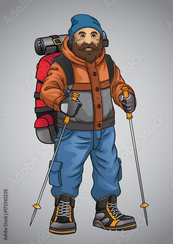 old man hikinh