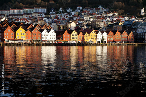 Bryggen (Tyskebryggen) in Bergen - Norway photo