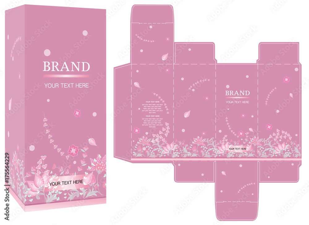 Packaging design, luxury box design template and mockup box ...