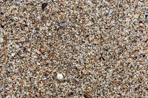 top view of Beach sand for background and texture. Summer background concept.