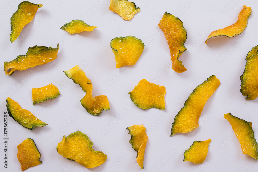 Naklejka premium Crisp Fried Pumpkin