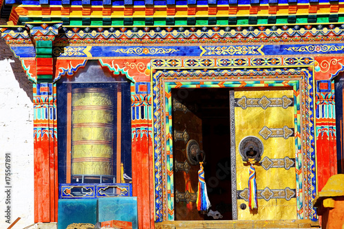 in a Buddhist monastery in Tibet