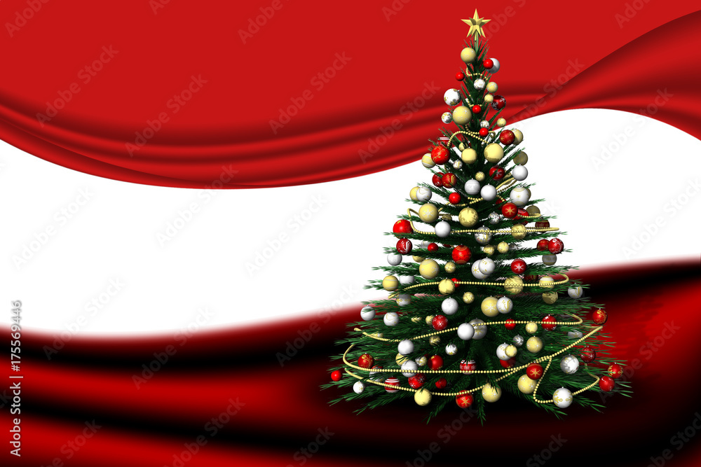Natale. Abete decorato con spazio per testo. Natale. Abete decorato con spazio per testo.