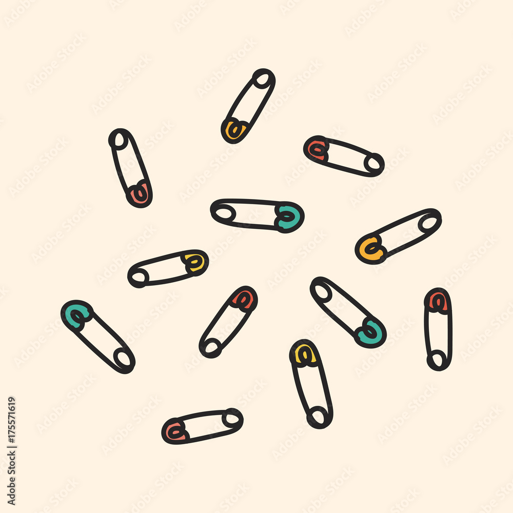 Vector of stationery doodle style Vector of stationery doodle style