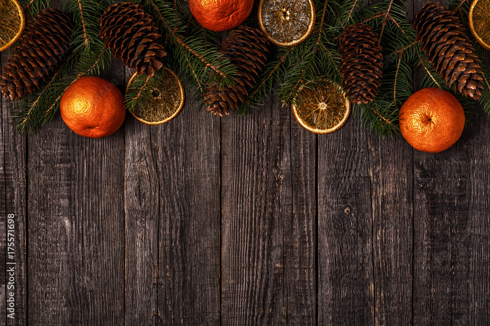 Christmas wooden background. Christmas wooden background.