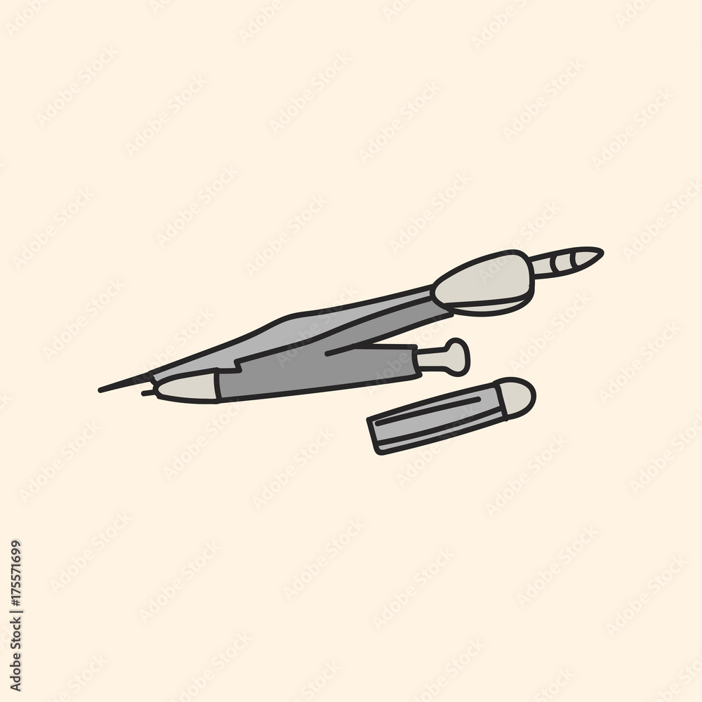 Vector of stationery doodle style Vector of stationery doodle style