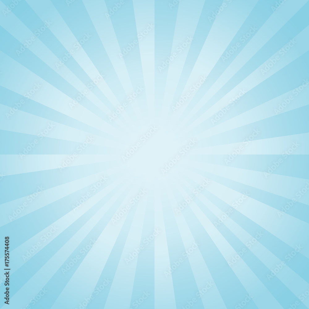 Abstract light Blue rays background. Vector Abstract light Blue rays background. Vector