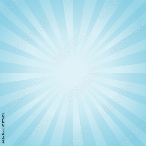 Abstract light Blue rays background. Vector