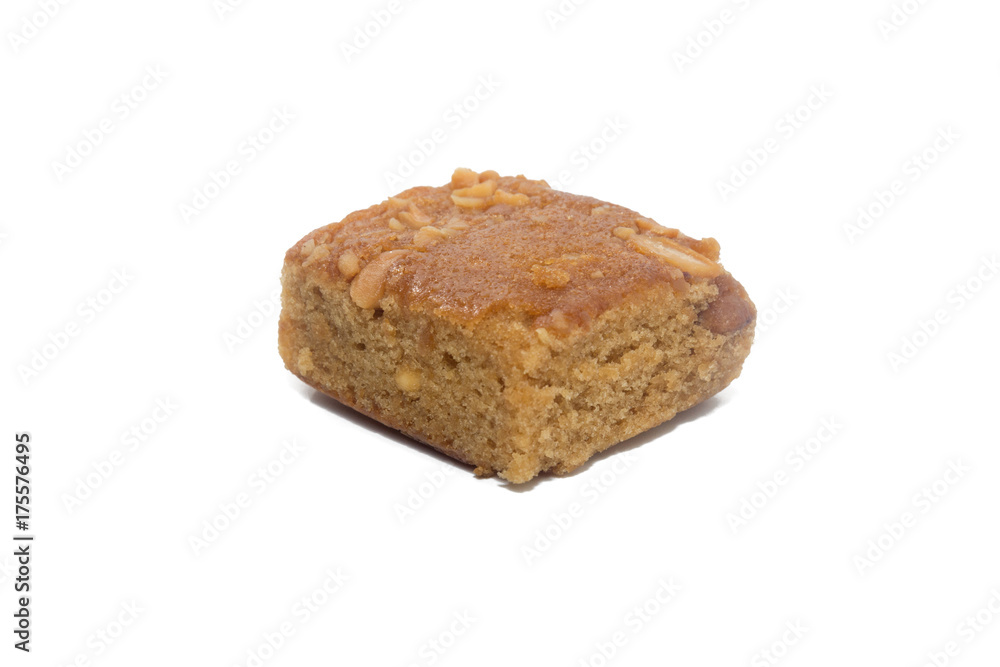 brownie cake isolated on white background brownie cake isolated on white background