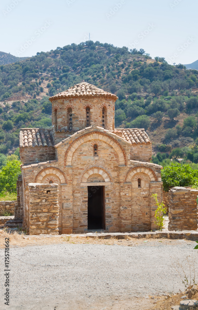 Byzantine church of the Panagia (Holy Mother). Fodele, Crete, Greece