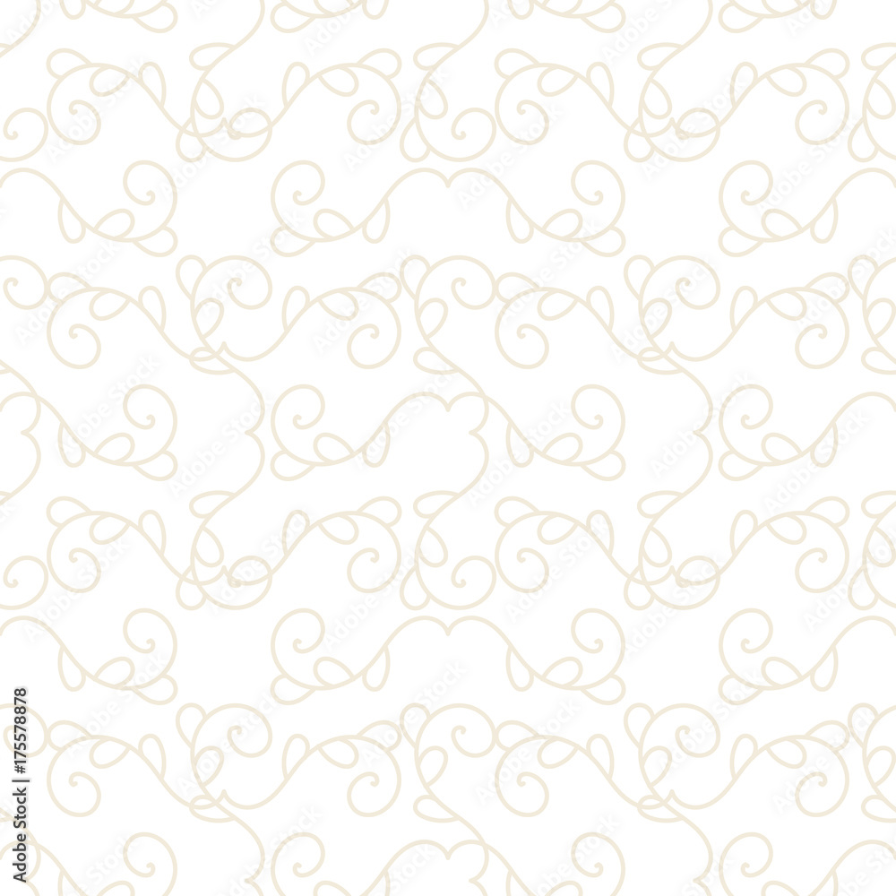 Vector decorative Floral seamless pattern. Vector illustration for wallpaper.