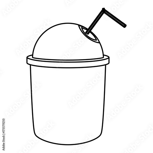 iced coffee   vector illustration