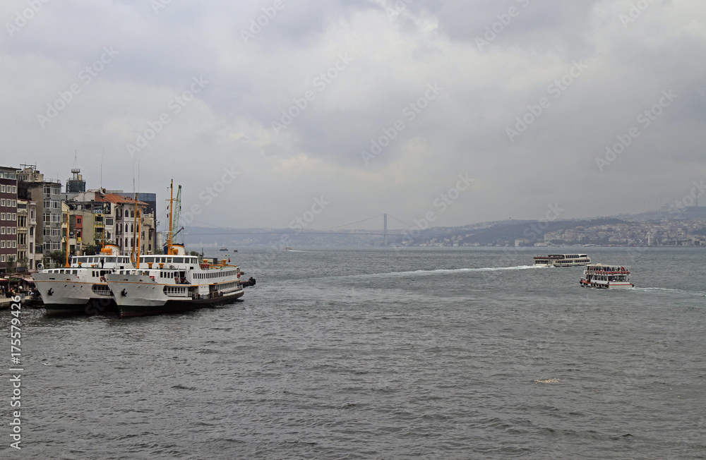 Karakoy ferry terminal in the center of Istanbul, Turkey Karakoy ferry terminal in the center of Istanbul, Turkey