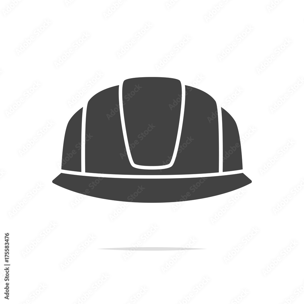Construction helmet icon vector Construction helmet icon vector