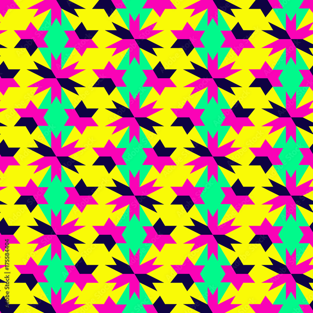 Seamless mosaic pattern. Geometric background. Vector Illustration. Seamless mosaic pattern. Geometric background. Vector Illustration.