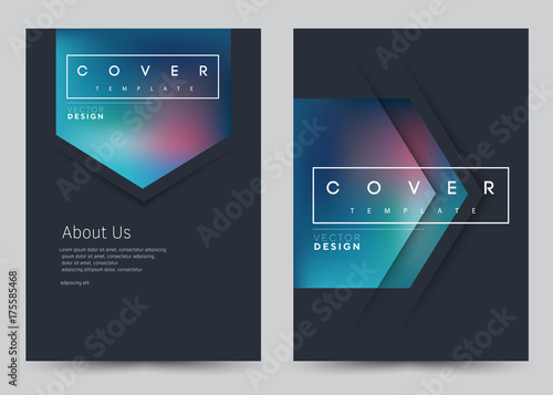 Cover Design Vector template set Brochure, Annual Report, Magazine, Poster, Corporate Presentation, Portfolio, Flyer, Banner, Website. A4 size