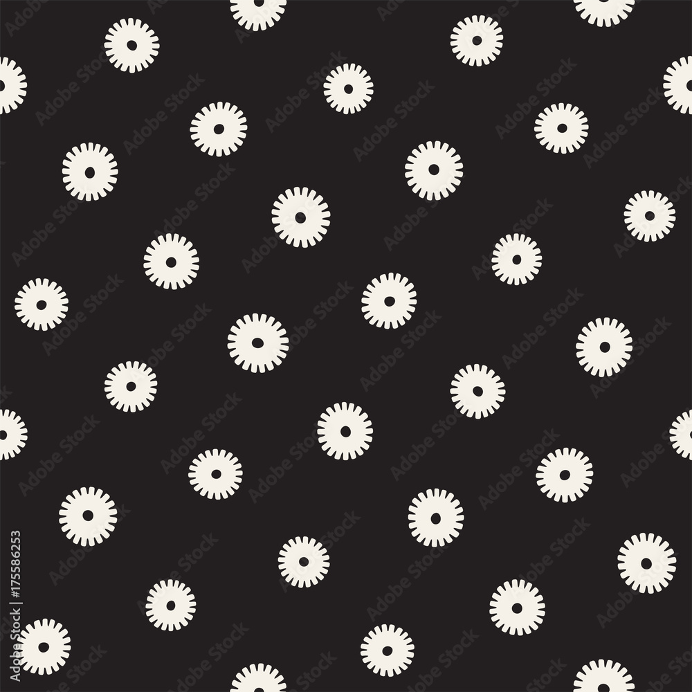 Vector seamless sunburst shapes freehand pattern. Abstract background with round brush strokes. Hand drawn texture Vector seamless sunburst shapes freehand pattern. Abstract background with round brush strokes. Hand drawn texture