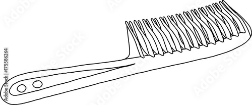 plastic scallop for hair