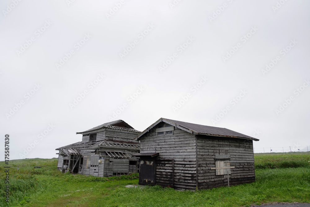 Obraz premium 廃墟と化した集落