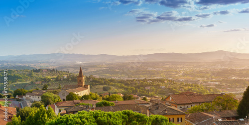 Panoramic view of Perugia, Umbria, Italy photo