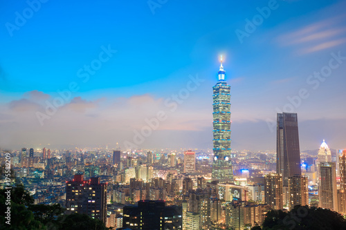 Taipei panorama miasta