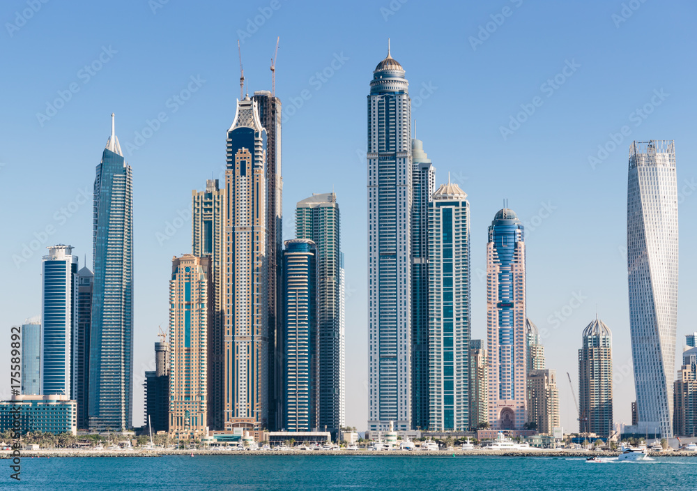 General view of the Dubai Marina UAE