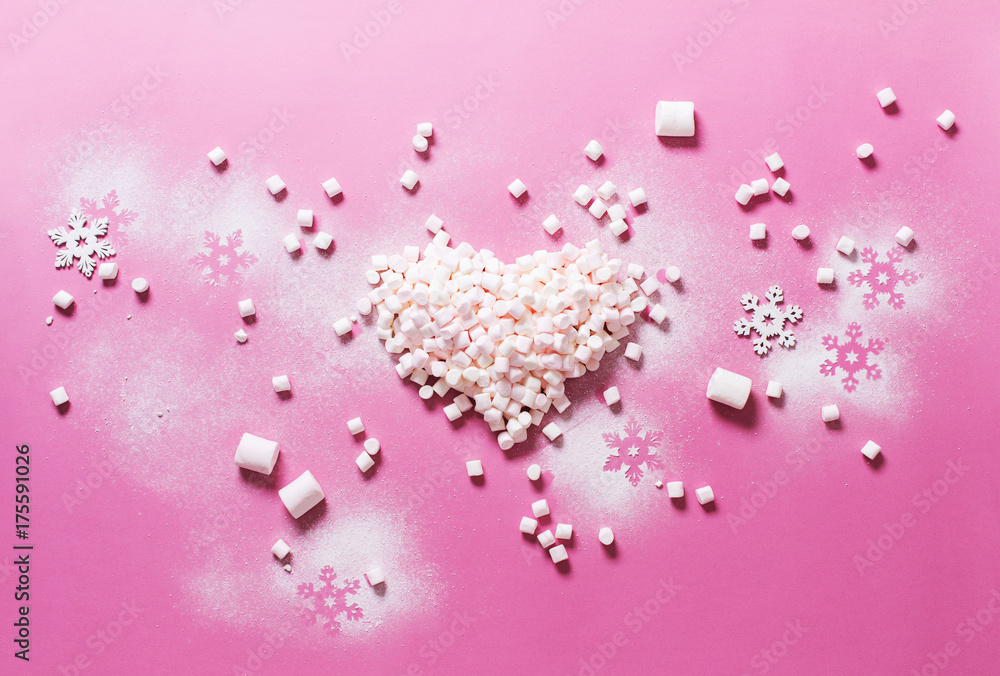 Concept Preparation Christmas Heart Marshmallows Concept Preparation Christmas Heart Marshmallows