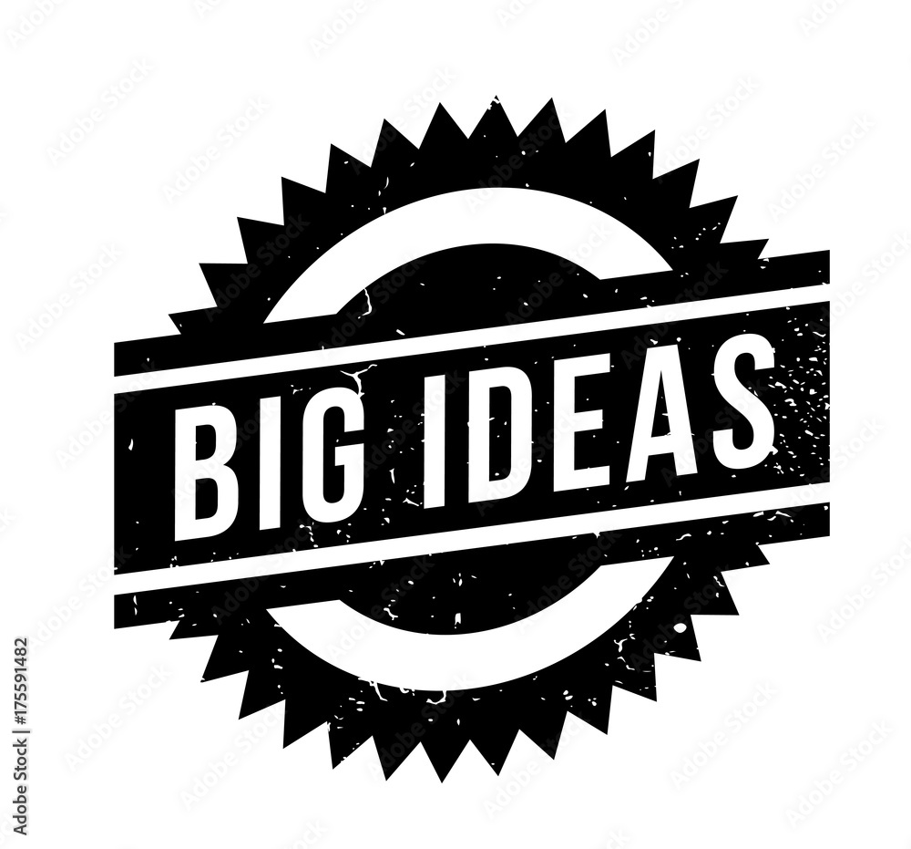 Big Ideas rubber stamp. Grunge design with dust scratches. Effects can be easily removed for a clean, crisp look. Color is easily changed. Big Ideas rubber stamp. Grunge design with dust scratches. Effects can be easily removed for a clean, crisp look. Color is easily changed.