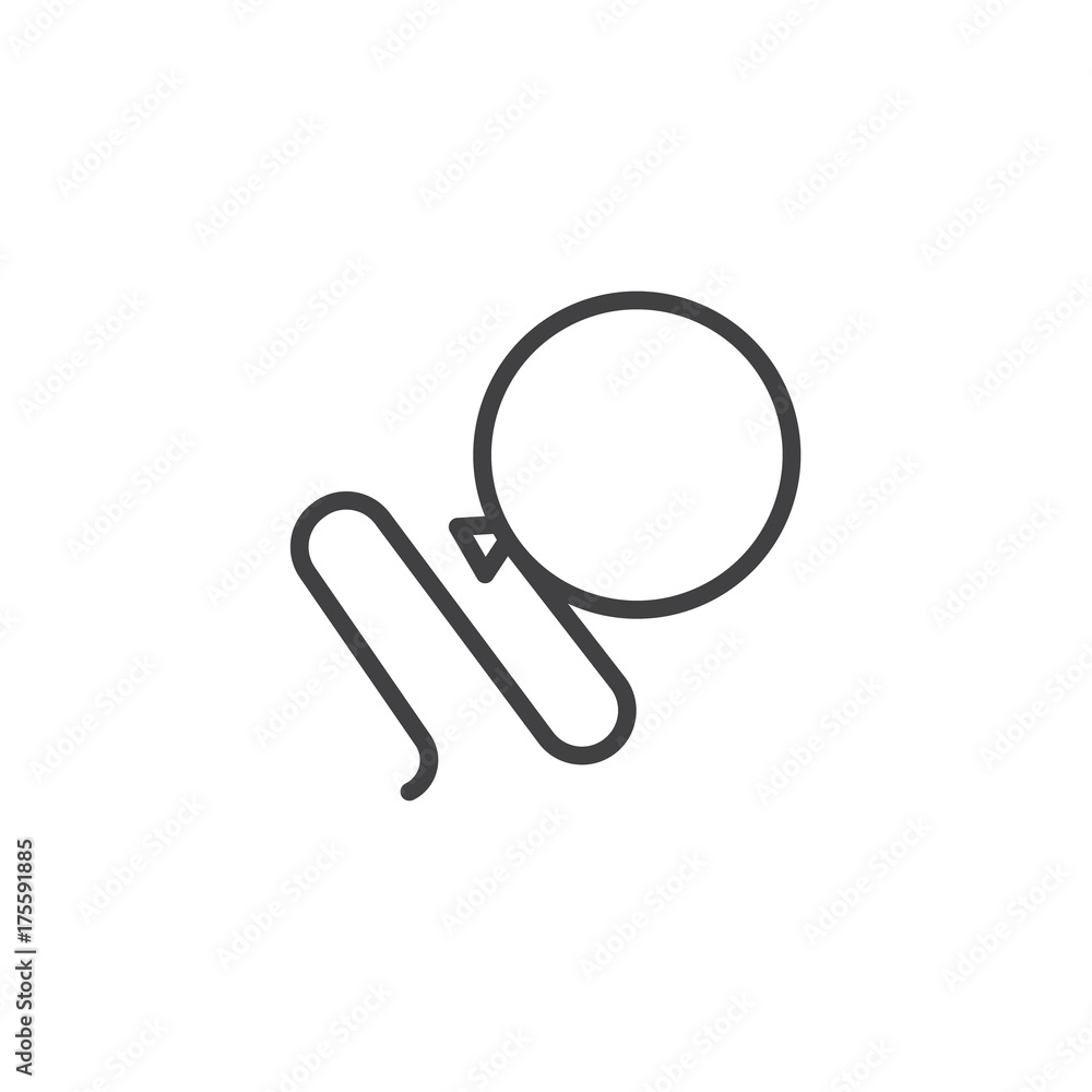 Balloon line icon, outline vector sign, linear style pictogram isolated on white. Symbol, logo illustration. Editable stroke Balloon line icon, outline vector sign, linear style pictogram isolated on white. Symbol, logo illustration. Editable stroke