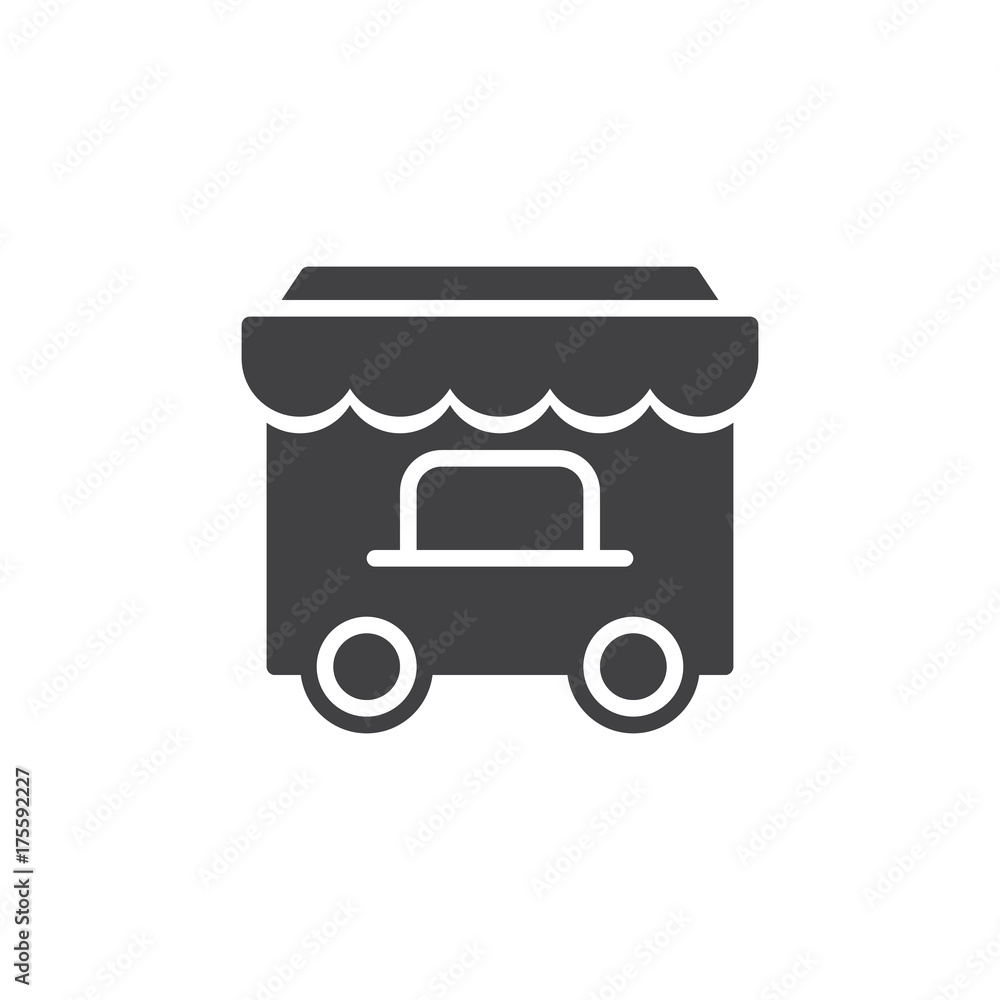 Circus wagon icon vector, filled flat sign, solid pictogram isolated on white. Symbol, logo illustration. Circus wagon icon vector, filled flat sign, solid pictogram isolated on white. Symbol, logo illustration.