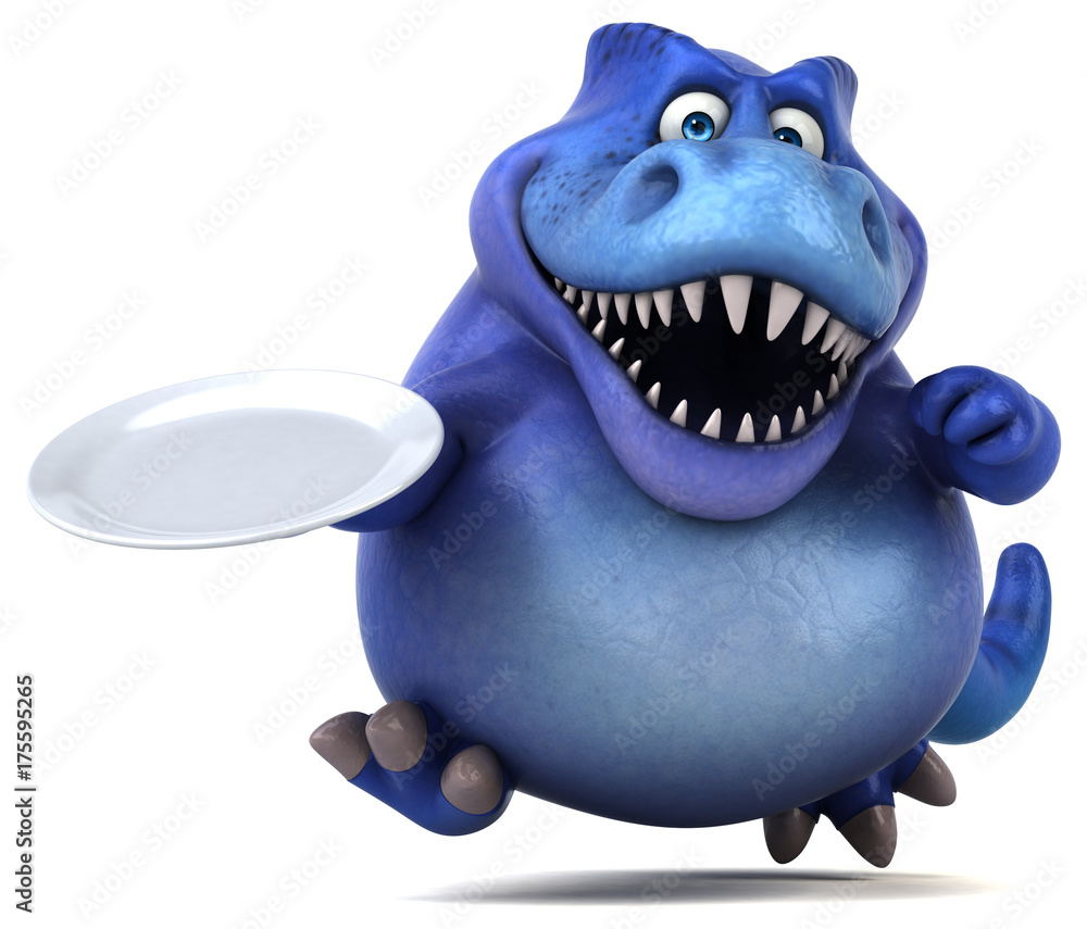 Fototapeta premium Fun dinosaur - 3D Illustration