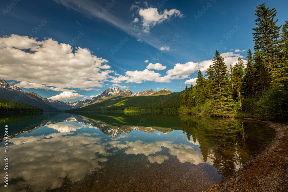 Bowman lake reflection