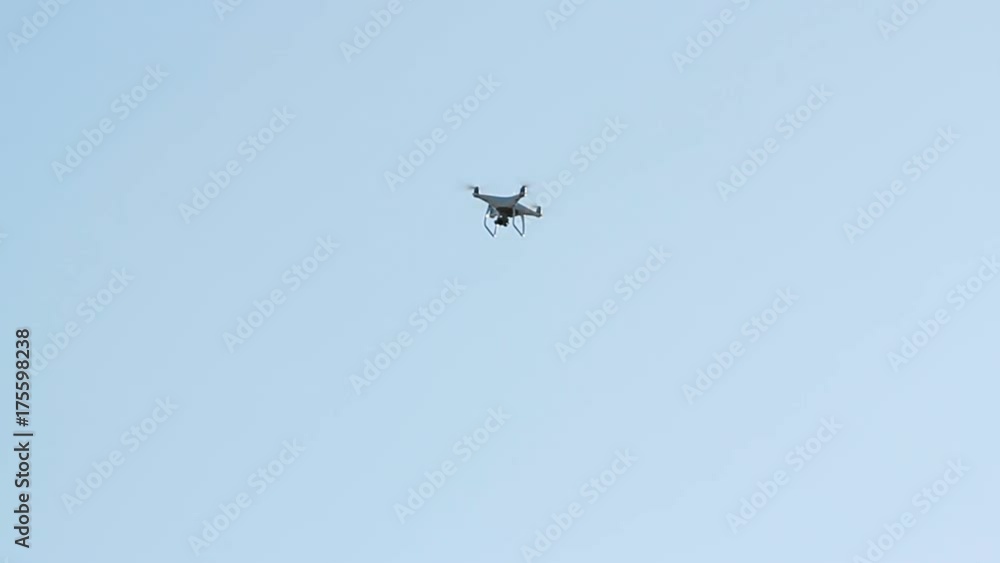 drone fly in clear sky drone fly in clear sky