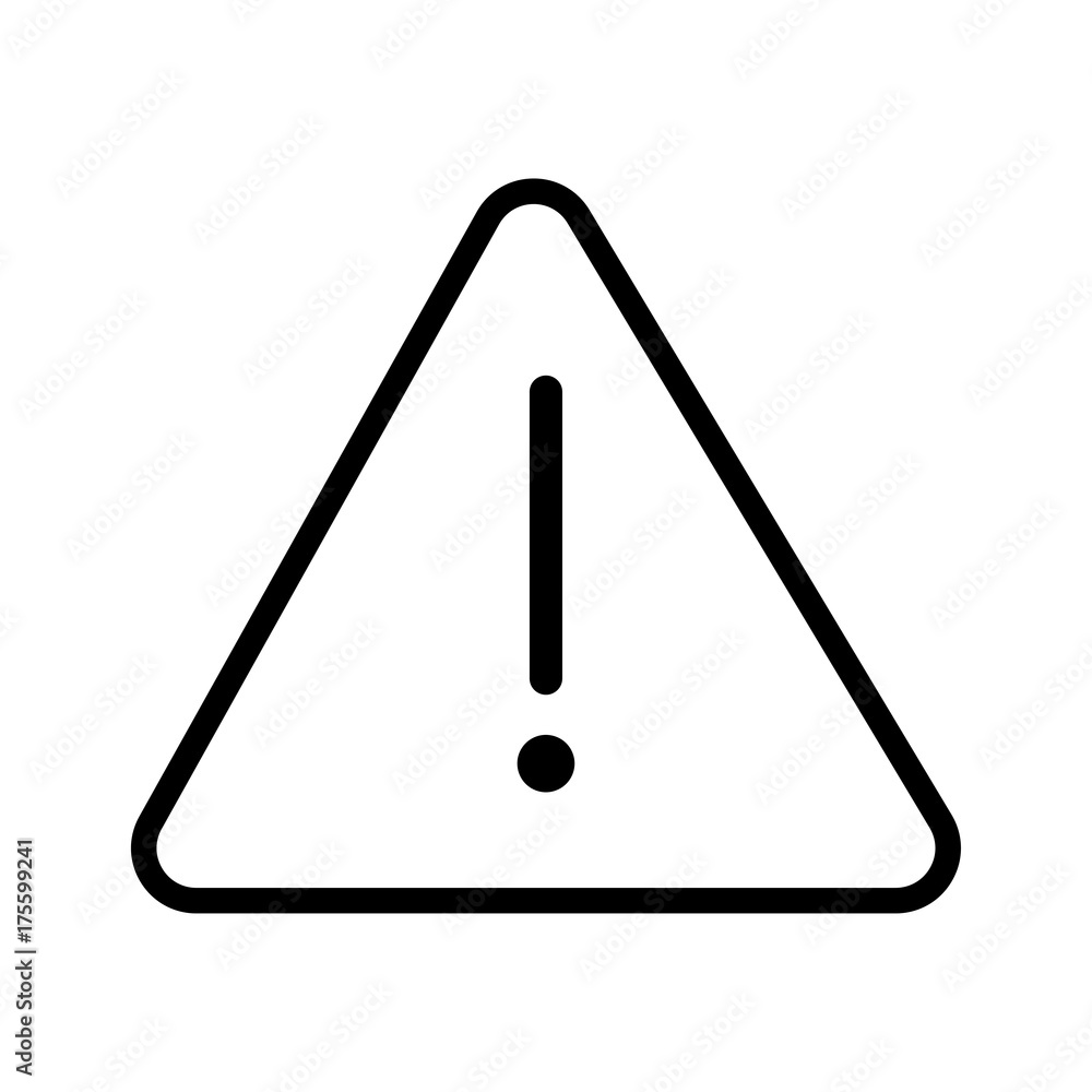sg171006x-Vector of Danger icon in Triangle line - vector iconic design sg171006x-Vector of Danger icon in Triangle line - vector iconic design