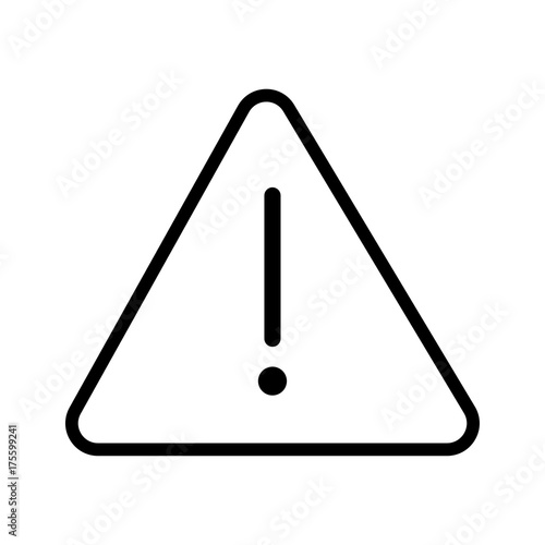 sg171006x-Vector of Danger icon in Triangle line - vector iconic design
