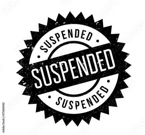 Suspended rubber stamp. Grunge design with dust scratches. Effects can be easily removed for a clean, crisp look. Color is easily changed.