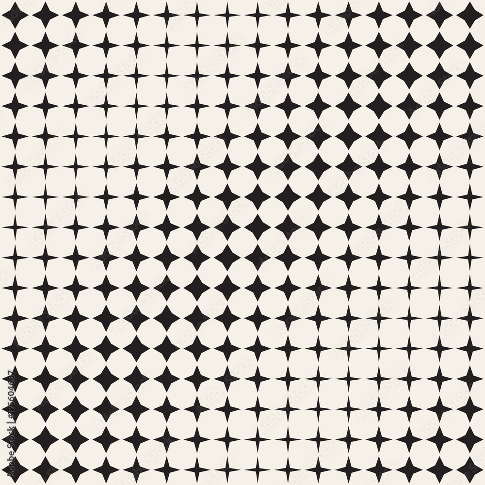 Geometric Seamless Star Shapes Pattern. Halftone Gradient Effect. Stylish Vector Illustration Geometric Seamless Star Shapes Pattern. Halftone Gradient Effect. Stylish Vector Illustration
