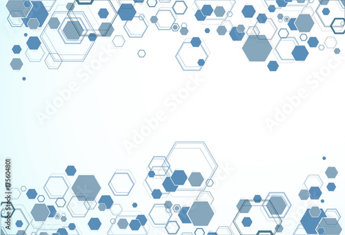 Abstract hexagonal structures