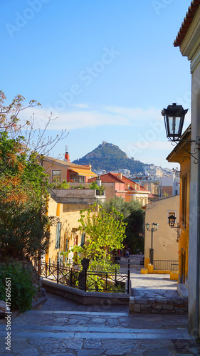 Photo from iconic neoclassic houses in Plaka district, Athens historic center, Attica, Greece