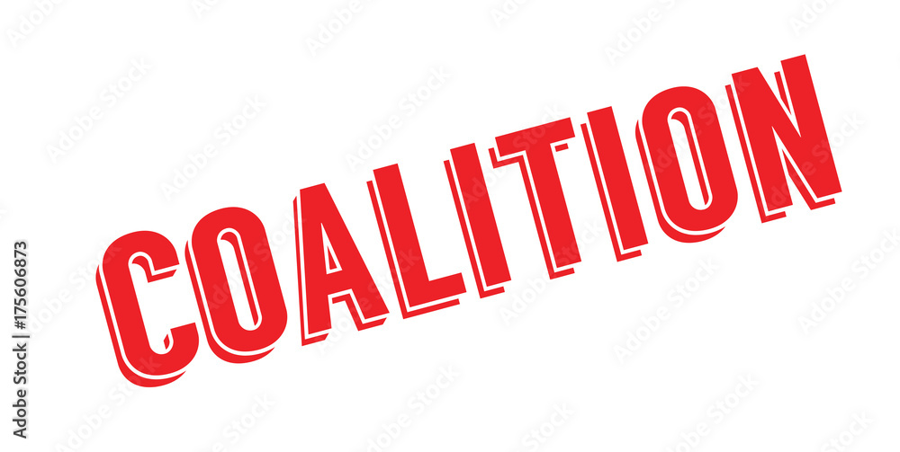 Coalition rubber stamp. Grunge design with dust scratches. Effects can be easily removed for a clean, crisp look. Color is easily changed. Coalition rubber stamp. Grunge design with dust scratches. Effects can be easily removed for a clean, crisp look. Color is easily changed.