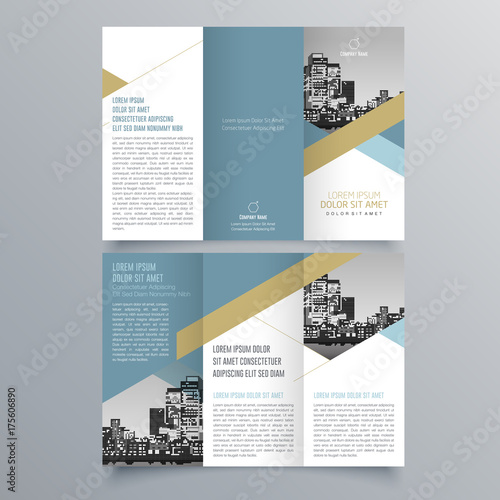 Brochure design, brochure template, creative tri-fold, trend brochure