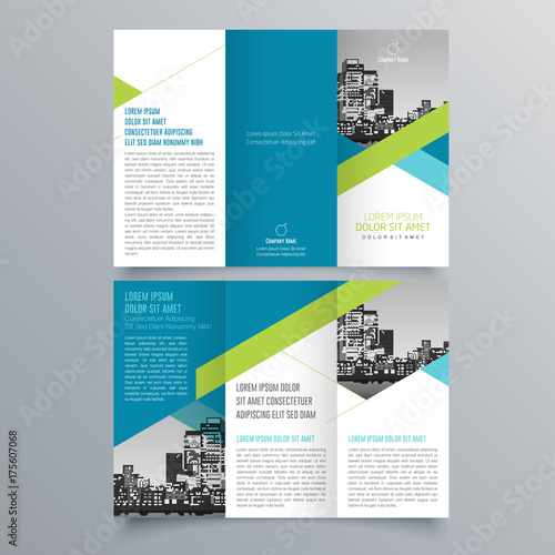 Brochure design, brochure template, creative tri-fold, trend brochure
