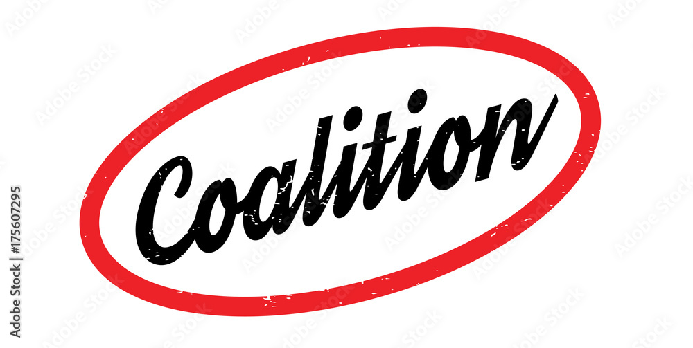 Coalition rubber stamp. Grunge design with dust scratches. Effects can be easily removed for a clean, crisp look. Color is easily changed. Coalition rubber stamp. Grunge design with dust scratches. Effects can be easily removed for a clean, crisp look. Color is easily changed.