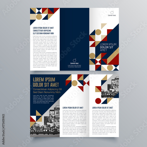 Brochure design, brochure template, creative tri-fold, trend brochure